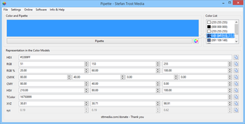 Pipette screenshot