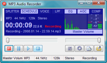 Pistonsoft MP3 Audio Recorder Free screenshot