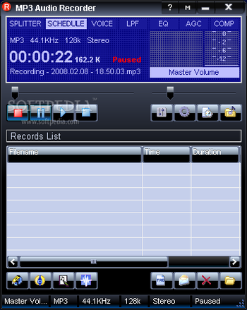 Pistonsoft MP3 Audio Recorder screenshot