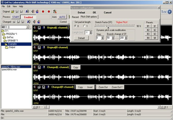 Pitch Shift in Speech & Audio signals screenshot