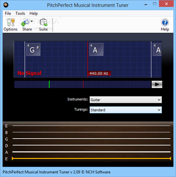 PitchPerfect Musical Instrument Tuner screenshot
