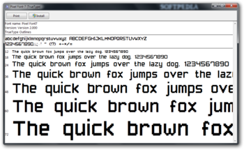Pixel Font-7 screenshot