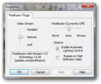 Pixelfusion for Windows Media Player screenshot