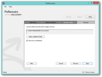 PixRecovery screenshot 2
