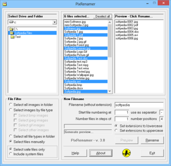 PixRenamer screenshot