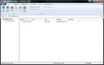 PKZIP for Windows screenshot