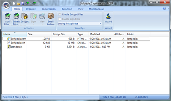 PKZIP screenshot