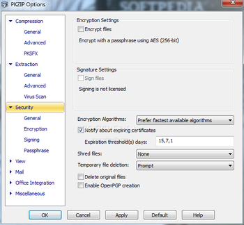 PKZIP screenshot 15