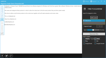 Plagiarism Finder Basic screenshot