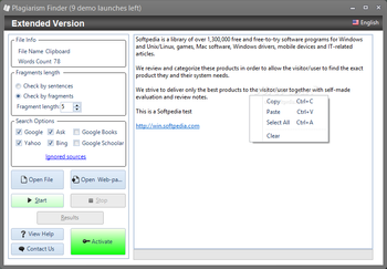 Plagiarism Finder screenshot