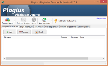 Plagius Plagiarism Detector Professional screenshot