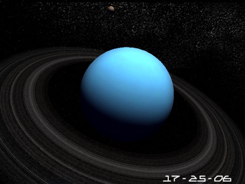 Planet Uranus 3D Screensaver screenshot 2