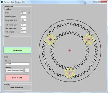 Planetary Gear Designer screenshot