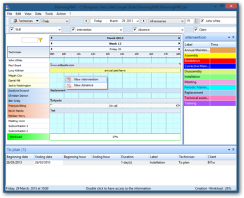 PlanningPME screenshot 2