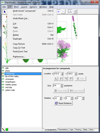 PlantStudio screenshot 2
