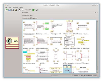 PlantUML QEditor screenshot