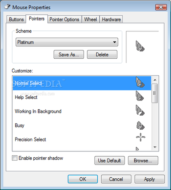Platinum Cursors screenshot