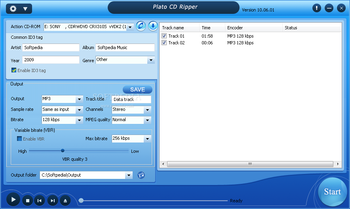 Plato CD Ripper screenshot