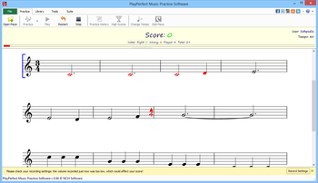 PlayPerfect Music Practice Software screenshot