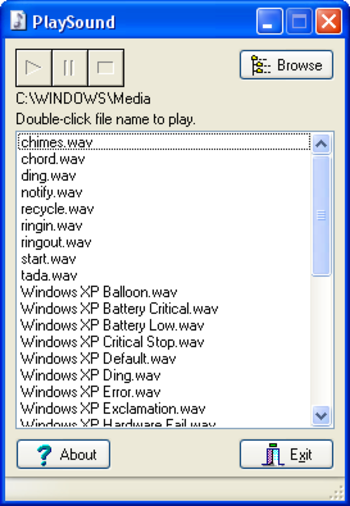PlaySound screenshot