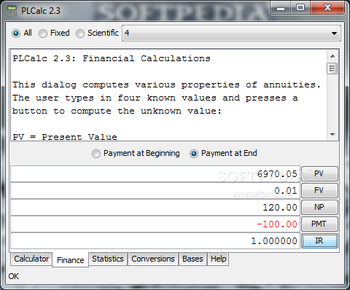 PLCalc screenshot 2