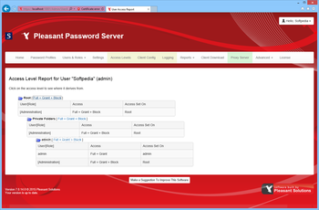 Pleasant Password Server screenshot 10