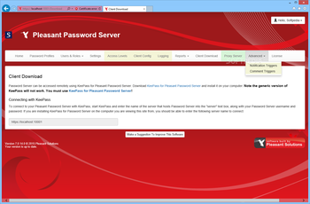 Pleasant Password Server screenshot 12