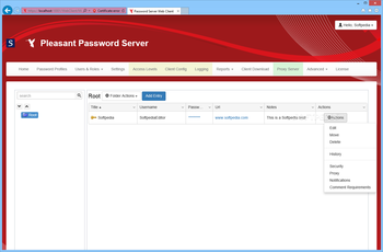 Pleasant Password Server screenshot 2