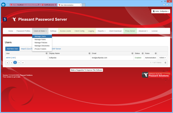 Pleasant Password Server screenshot 5