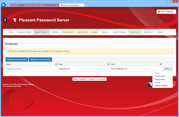 Pleasant Password Server screenshot 7