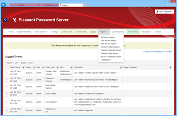 Pleasant Password Server screenshot 9