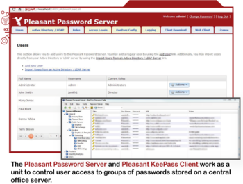 Pleasant Password Server screenshot
