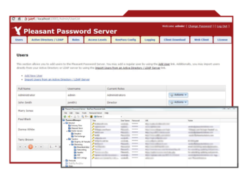 Pleasant Password Server screenshot 2