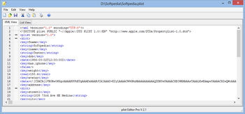 plist Editor Pro (formerly plist Editor for Windows) screenshot
