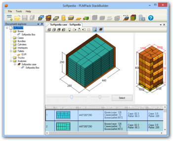 PLMPack StackBuilder screenshot