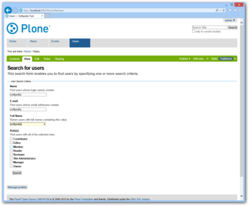 Plone screenshot 10