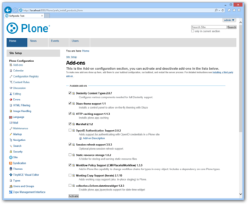 Plone screenshot 12