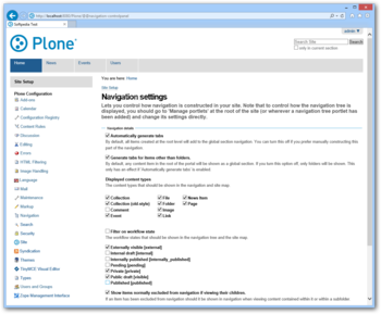 Plone screenshot 20