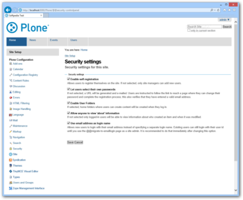 Plone screenshot 22