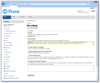 Plone screenshot 23