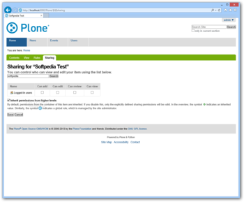 Plone screenshot 8