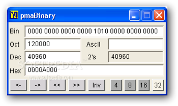 pmaBinary screenshot