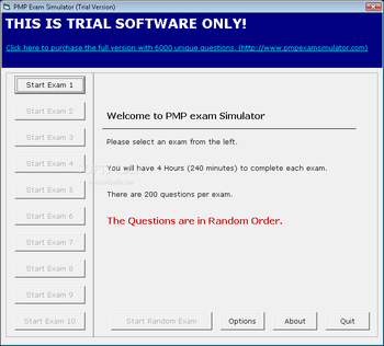 PMP Exam Simulator screenshot