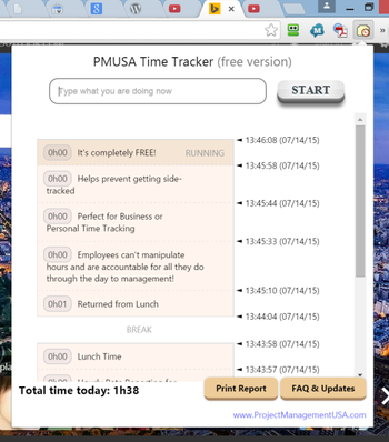 PMUSA JOB Time Tracker screenshot 7