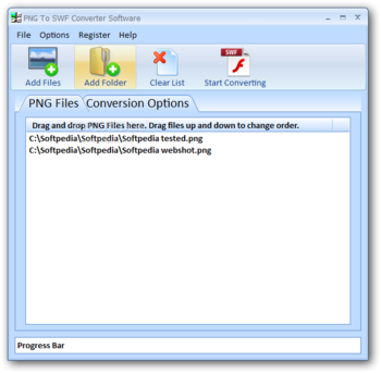PNG To SWF Converter Software screenshot