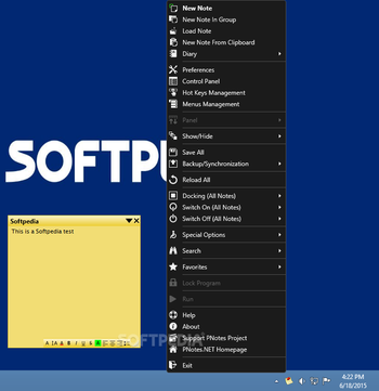 PNotes.NET screenshot