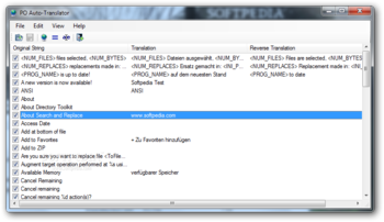 PO File Auto-Translator Portable screenshot