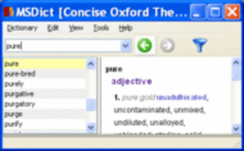 Pocket Oxford English and Thesaurus Win screenshot 2
