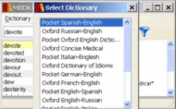Pocket Oxford Spanish Dictionary Windows screenshot 2