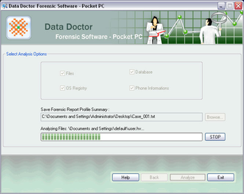 Pocket PC Investigation Tool screenshot